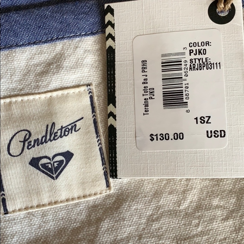 Pendleton Roxy Collaboration Teraine Tote Bag - Picture 7 of 8